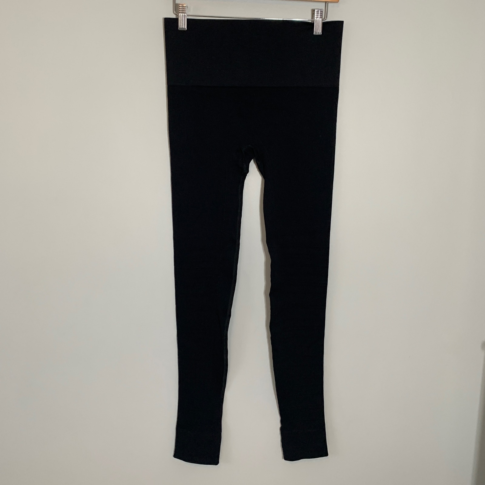 Blanqi Sportsupport Black Seamless Ribbed Leggings Womens Size Medium